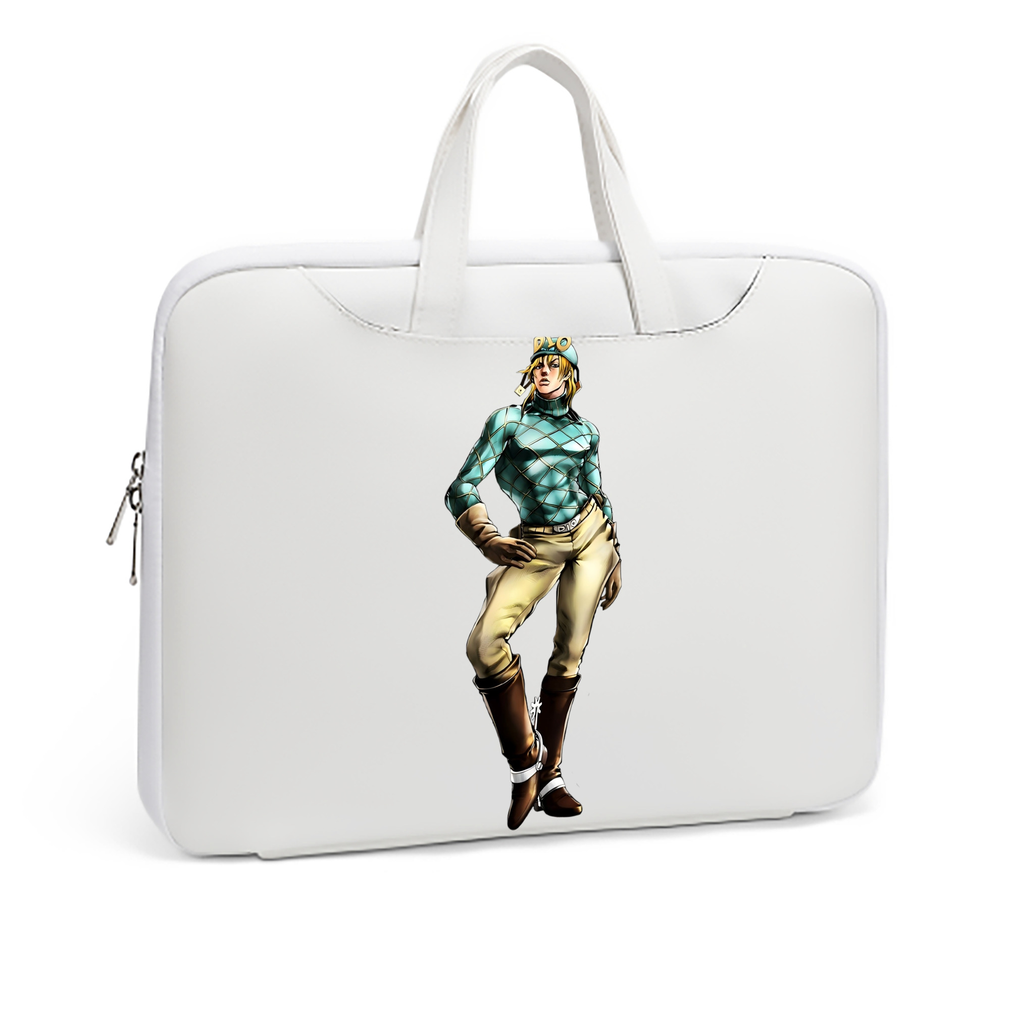（画像用） ジョジョの奇妙な冒険 ディオ?ブランドー JoJo's Bizarre Adventure Dio Brando レザーラップトップバッグ　ノートパソコンケース