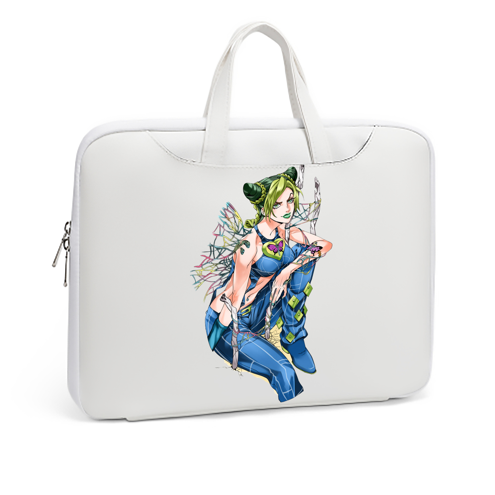 （画像用） "ジョジョの奇妙な冒険 くうじょう ジョリーン JoJo's Bizarre Adventure Jolyne Cujoh " レザーラップトップバッグ　ノートパソコンケース