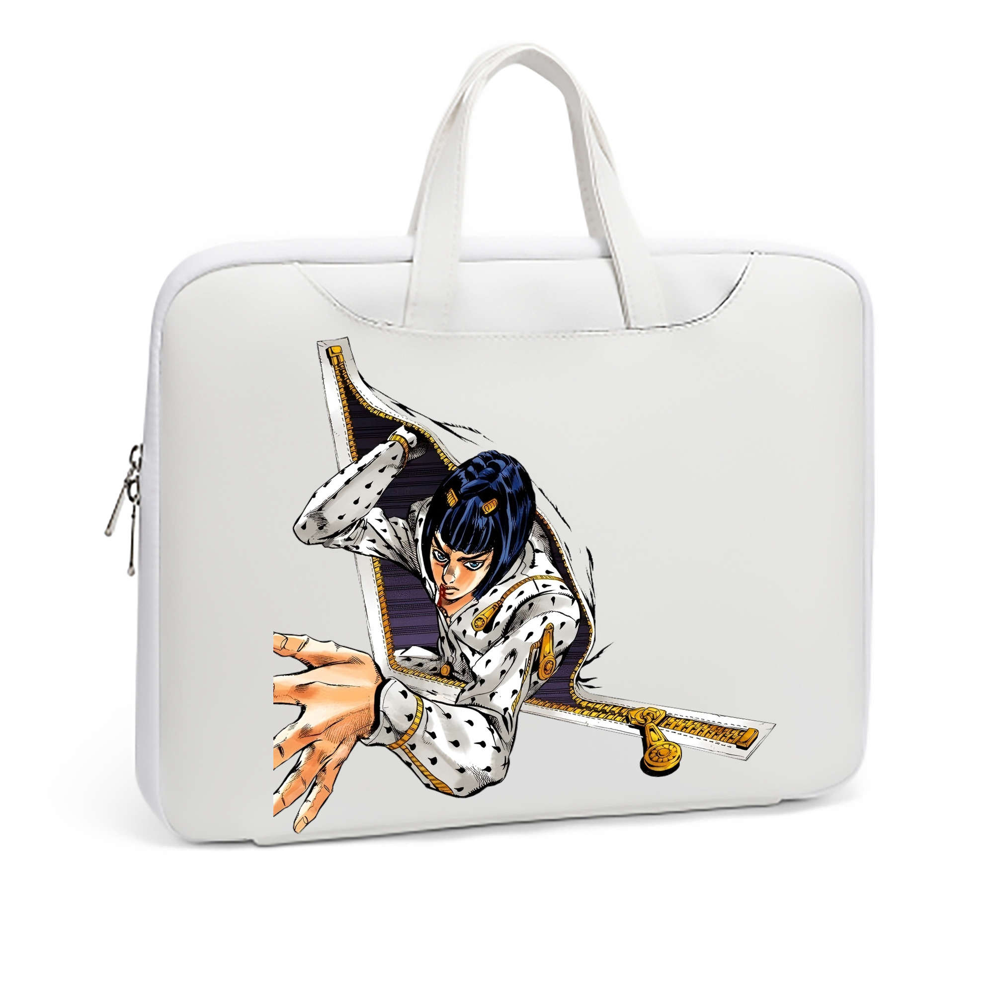 （画像用） ジョジョの奇妙な冒険 ブローノ?ブチャラティ JoJo's Bizarre Adventure Bruno Bucciarati レザーラップトップバッグ　ノートパソコンケース