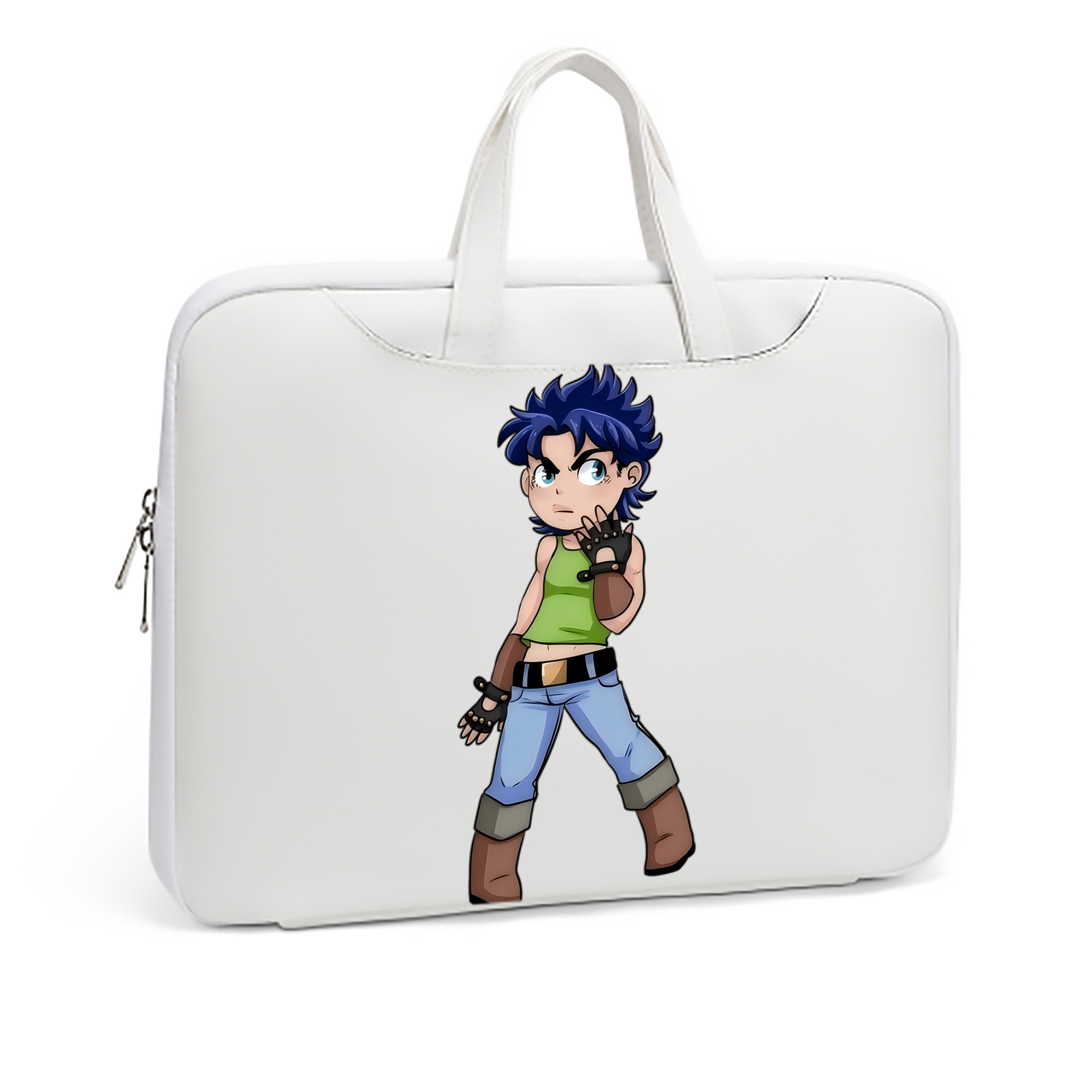 （画像用） ジョジョの奇妙な冒険 広瀨康一 JoJo's Bizarre Adventure Hirose Koichi レザーラップトップバッグ　ノートパソコンケース