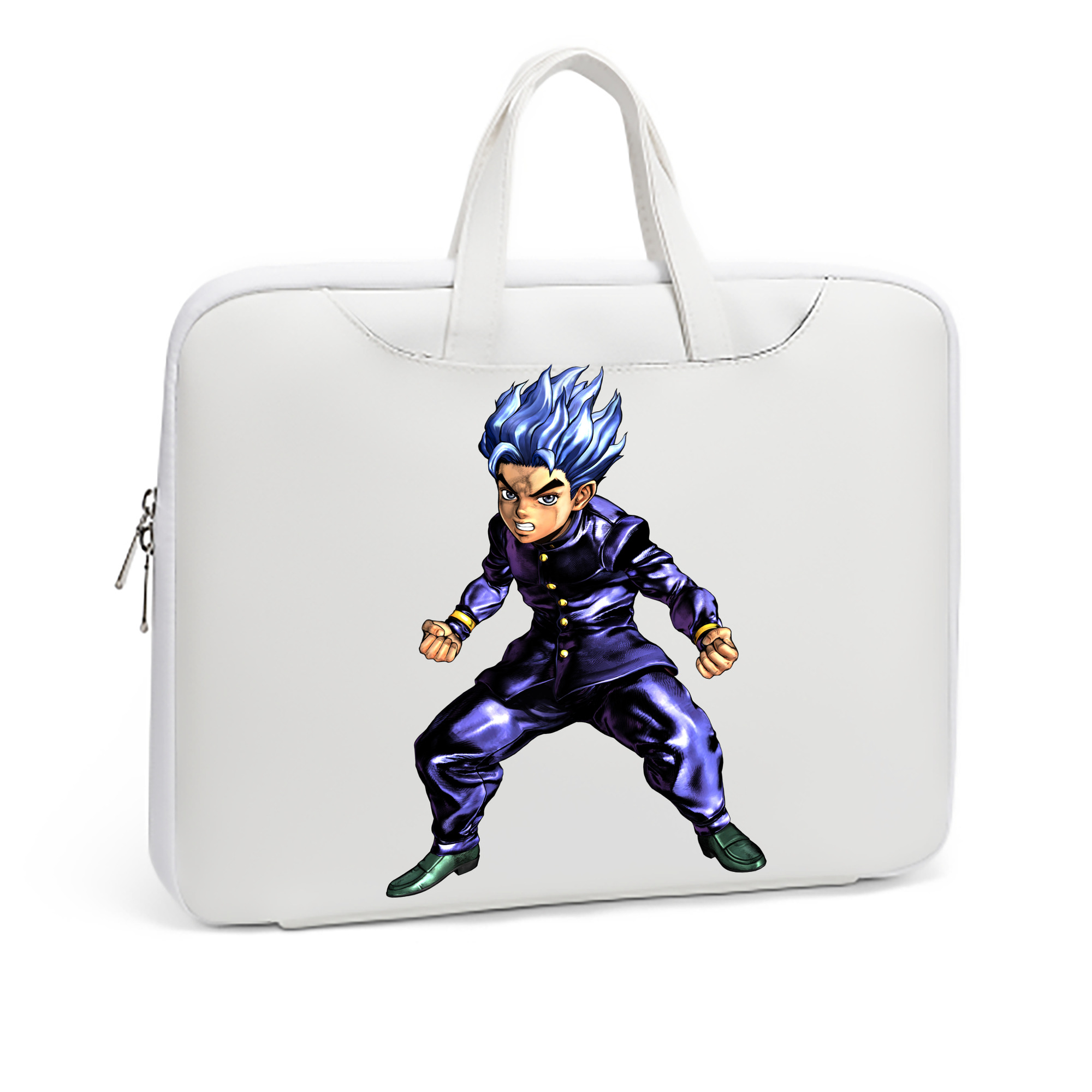 （画像用） ジョジョの奇妙な冒険 広瀨康一 JoJo's Bizarre Adventure Hirose Koichi レザーラップトップバッグ　ノートパソコンケース