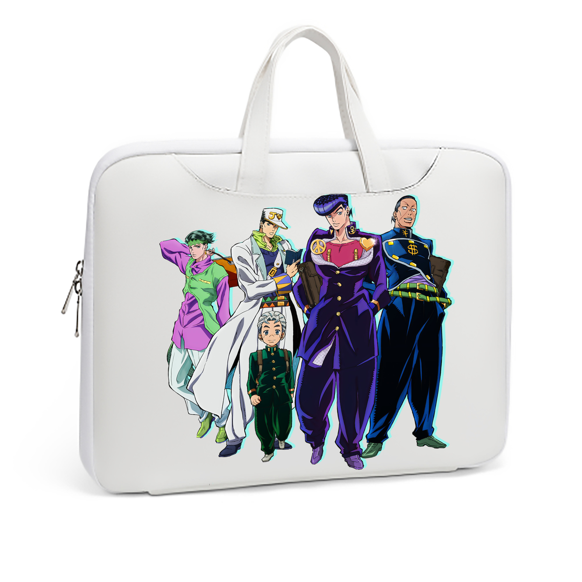 （画像用） ジョジョの奇妙な冒険 JoJo's Bizarre Adventure レザーラップトップバッグ　ノートパソコンケース