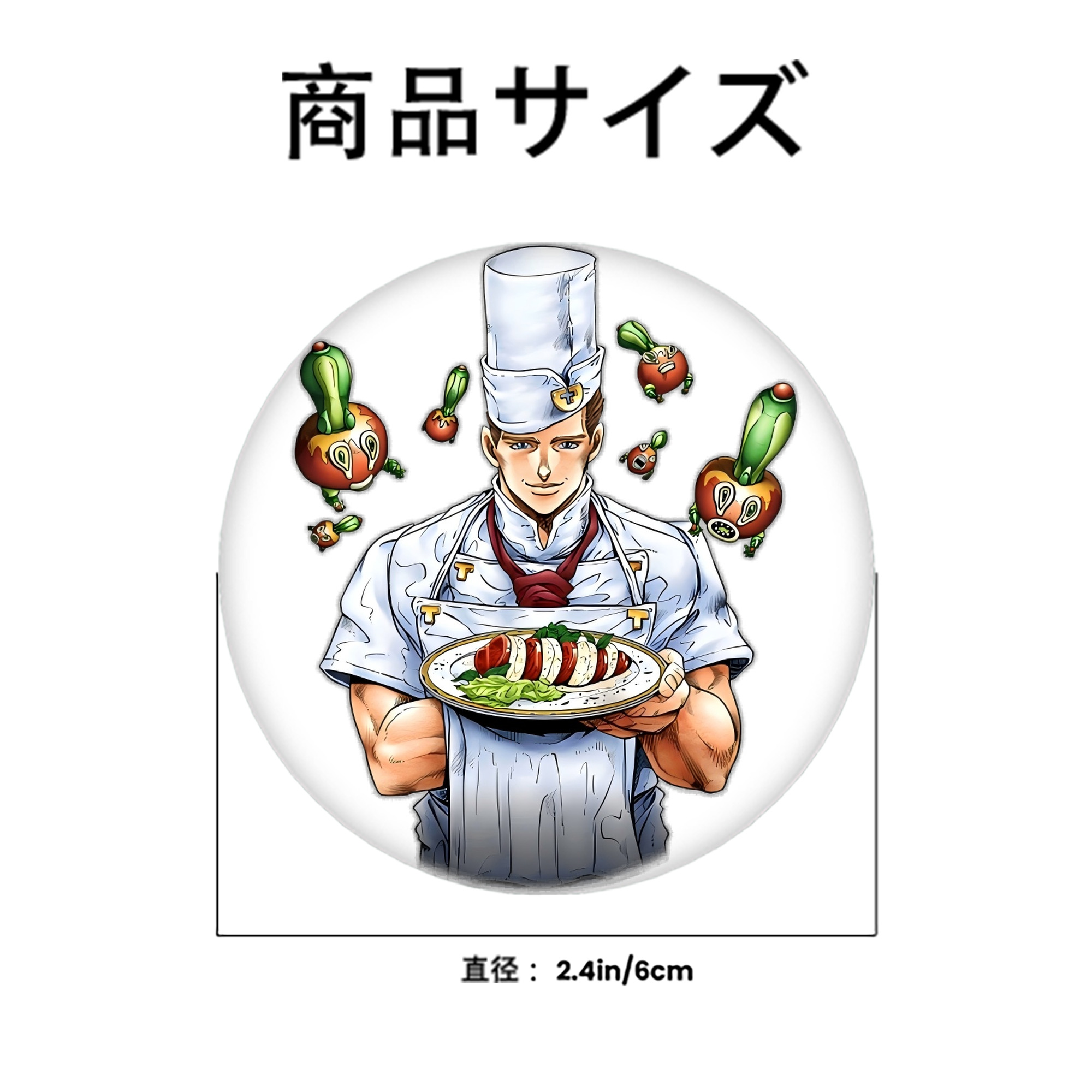 ジョジョの奇妙な冒険 Tonio Trussardi JoJo's Bizarre Adventure トニオ?トラッサルディ 6cm 缶バッジ 複数セット