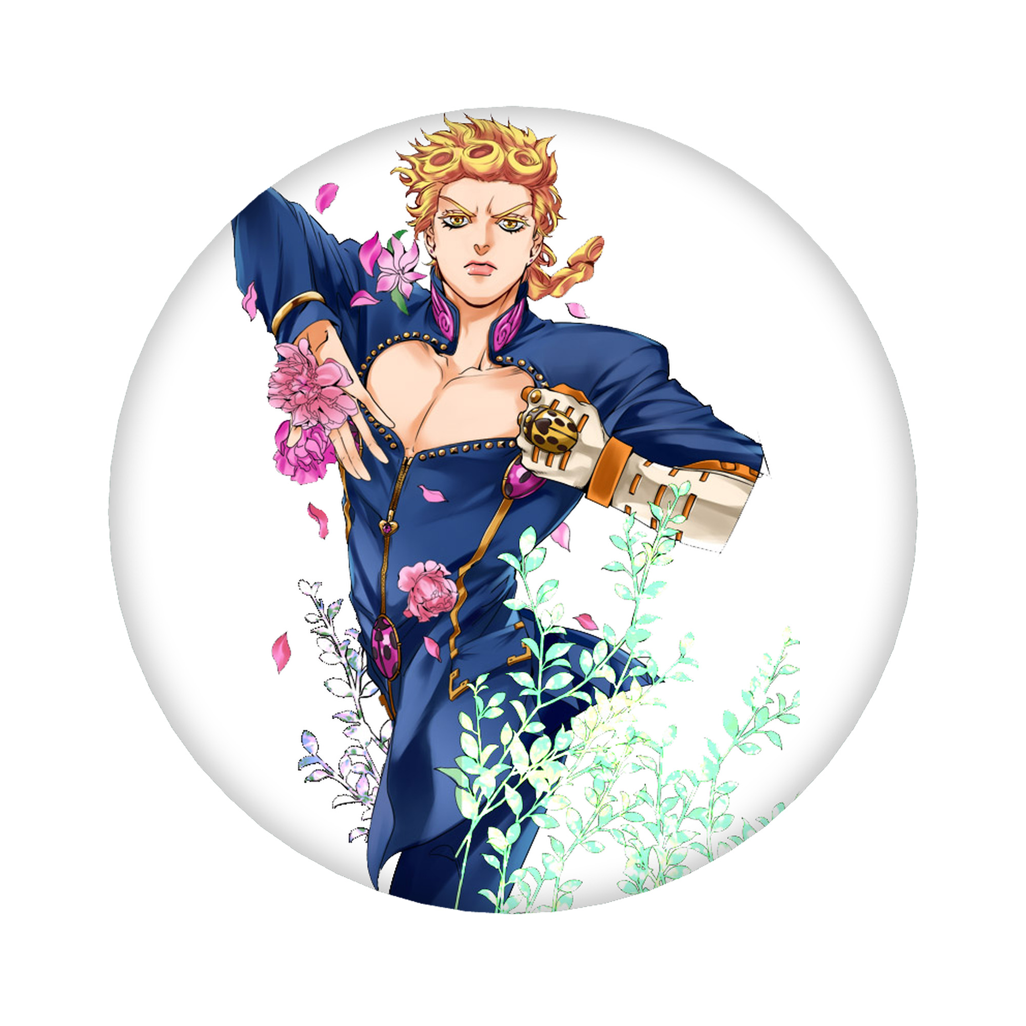 （画像用） ジョジョの奇妙な冒険 ジョルノ?ジョバァーナ JoJo's Bizarre Adventure Giorno Giovanna 6cm 缶バッジ 複数セット