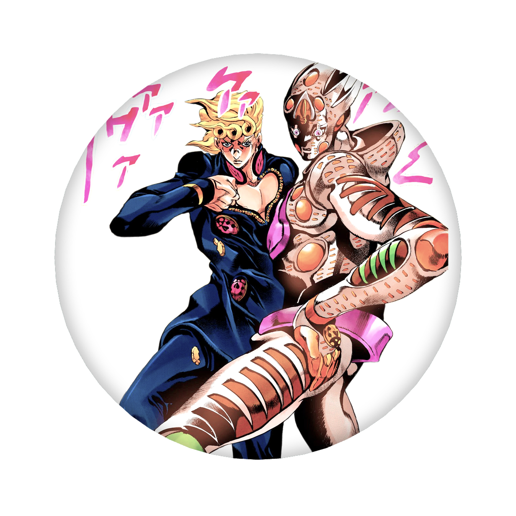 （画像用） ジョジョの奇妙な冒険 ジョルノ?ジョバァーナ JoJo's Bizarre Adventure Giorno Giovanna 6cm 缶バッジ 複数セット