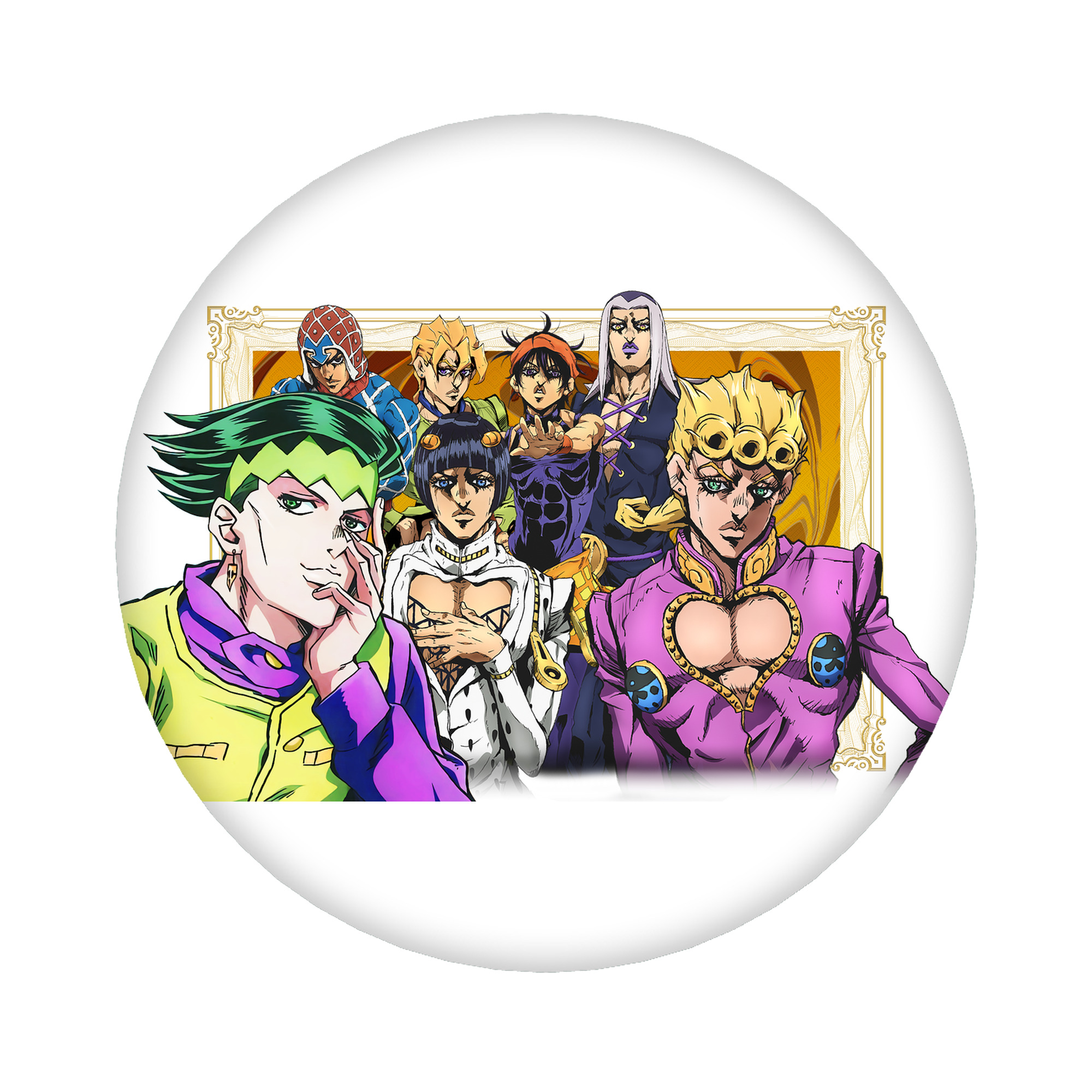 （画像用） ジョジョの奇妙な冒険 ジョルノ?ジョバァーナ JoJo's Bizarre Adventure Giorno Giovanna 6cm 缶バッジ 複数セット
