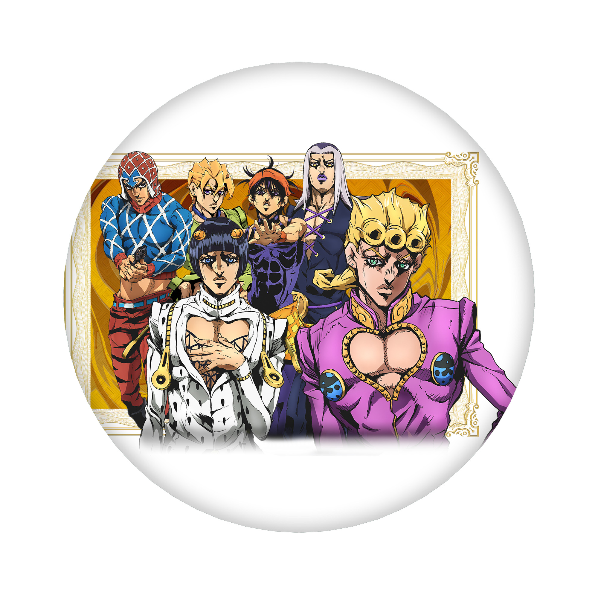 （画像用） ジョジョの奇妙な冒険 ジョルノ?ジョバァーナ JoJo's Bizarre Adventure Giorno Giovanna 6cm 缶バッジ 複数セット