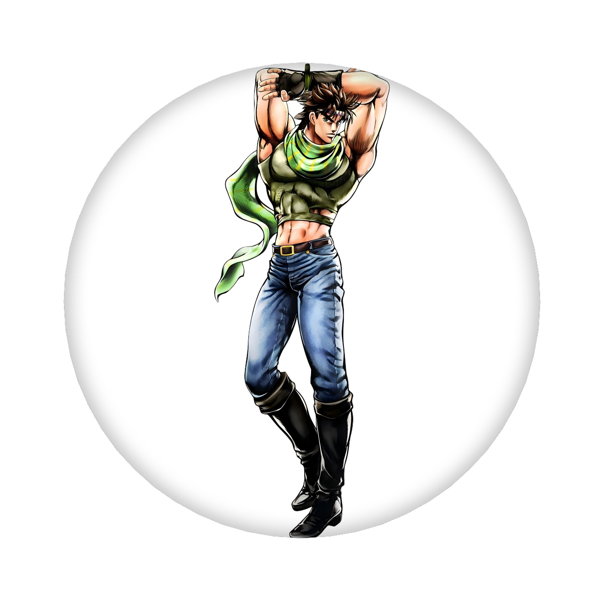 （画像用） ジョジョの奇妙な冒険 ジョセフ?ジョースター JoJo's Bizarre Adventure Joseph Joestar 6cm 缶バッジ 複数セット