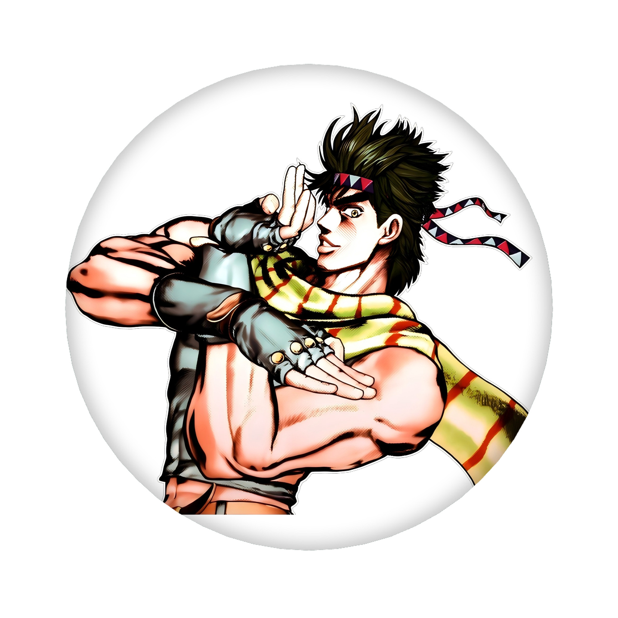 （画像用） ジョジョの奇妙な冒険 ジョセフ?ジョースター JoJo's Bizarre Adventure Joseph Joestar 6cm 缶バッジ 複数セット