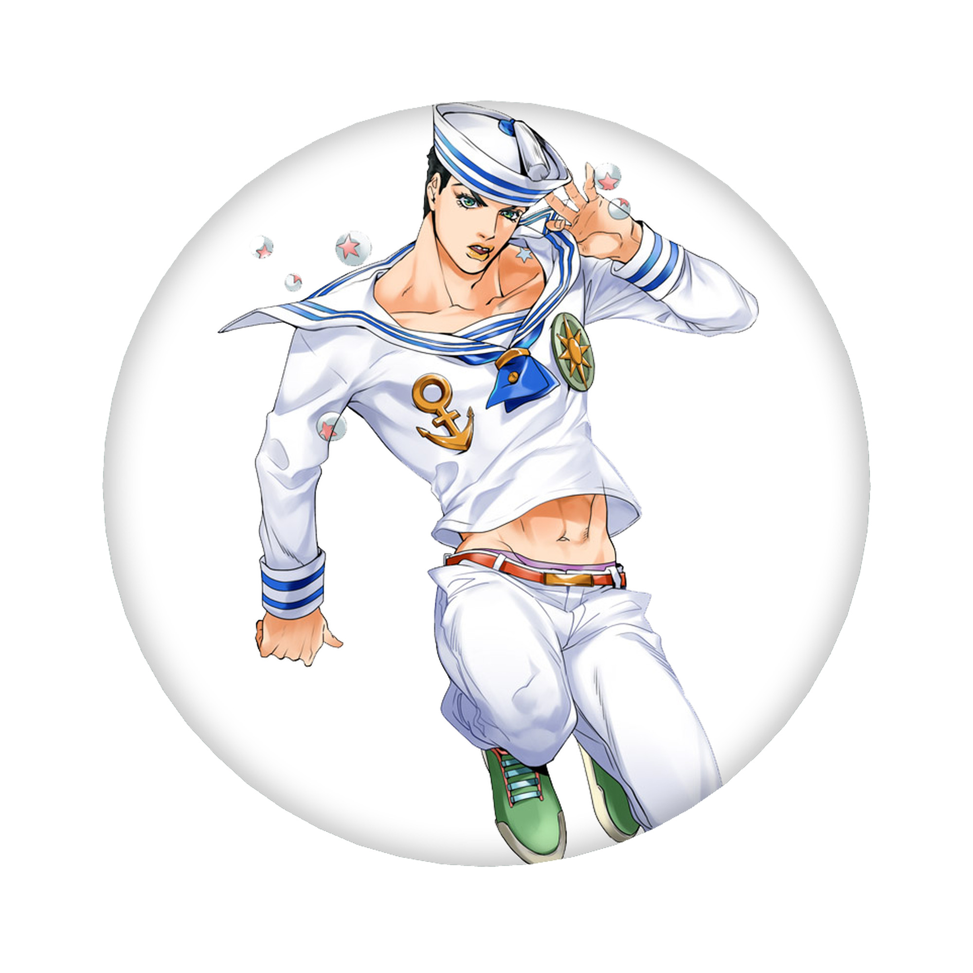（画像用） ジョジョの奇妙な冒険 東方定助 JoJo's Bizarre Adventure Higashikata Josuke 6cm 缶バッジ 複数セット