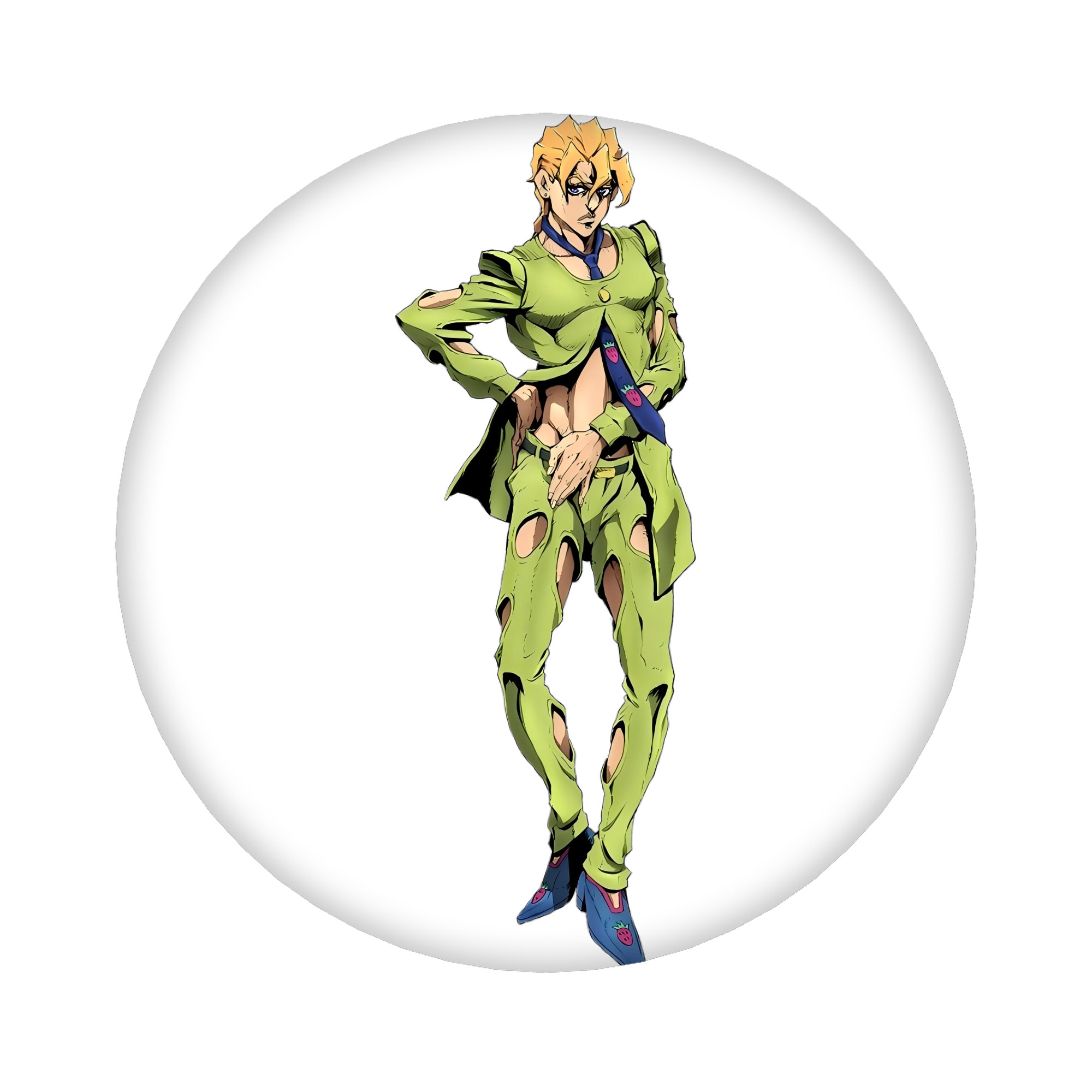 （画像用） ジョジョの奇妙な冒険 パンナコッタ?フー JoJo's Bizarre Adventure Pannacotta Fugo 6cm 缶バッジ 複数セット