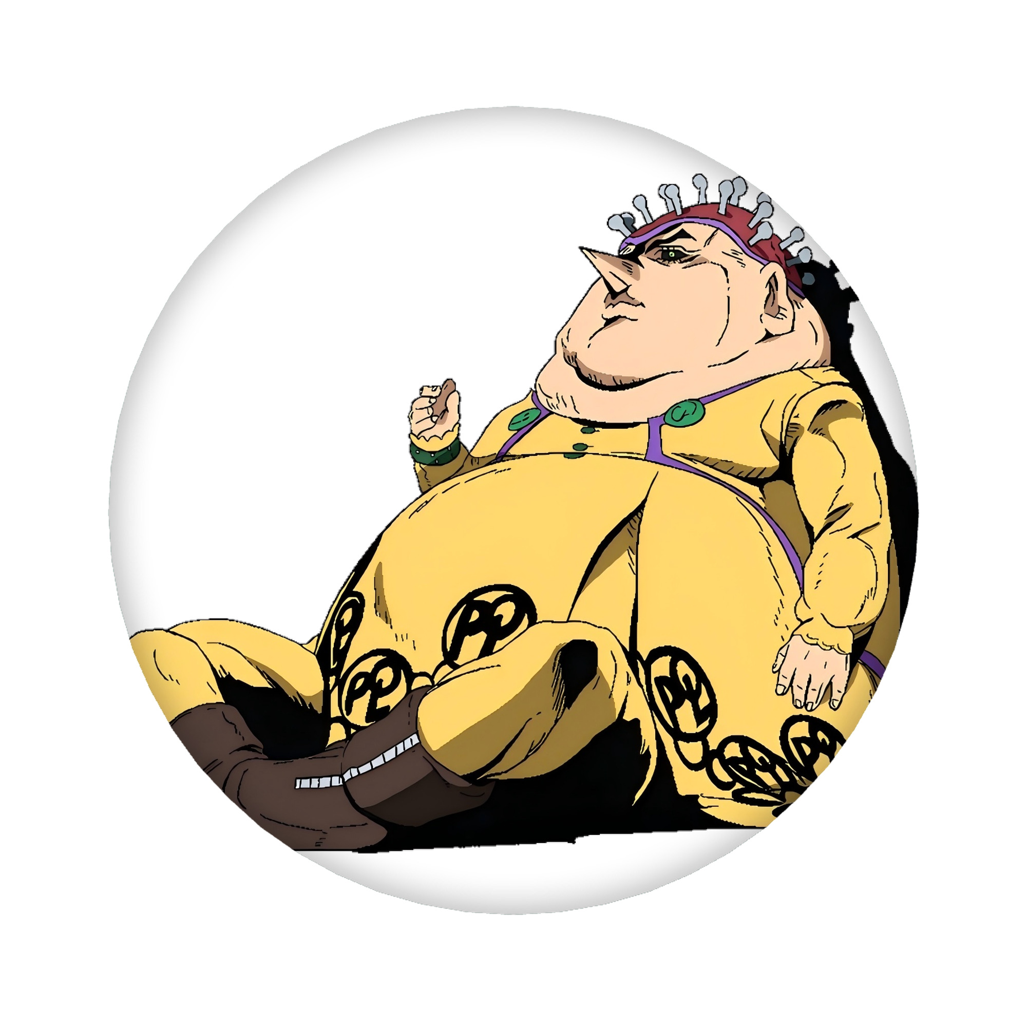 （画像用） ジョジョの奇妙な冒険 ポルポ JoJo's Bizarre Adventure Polpo 6cm 缶バッジ 複数セット