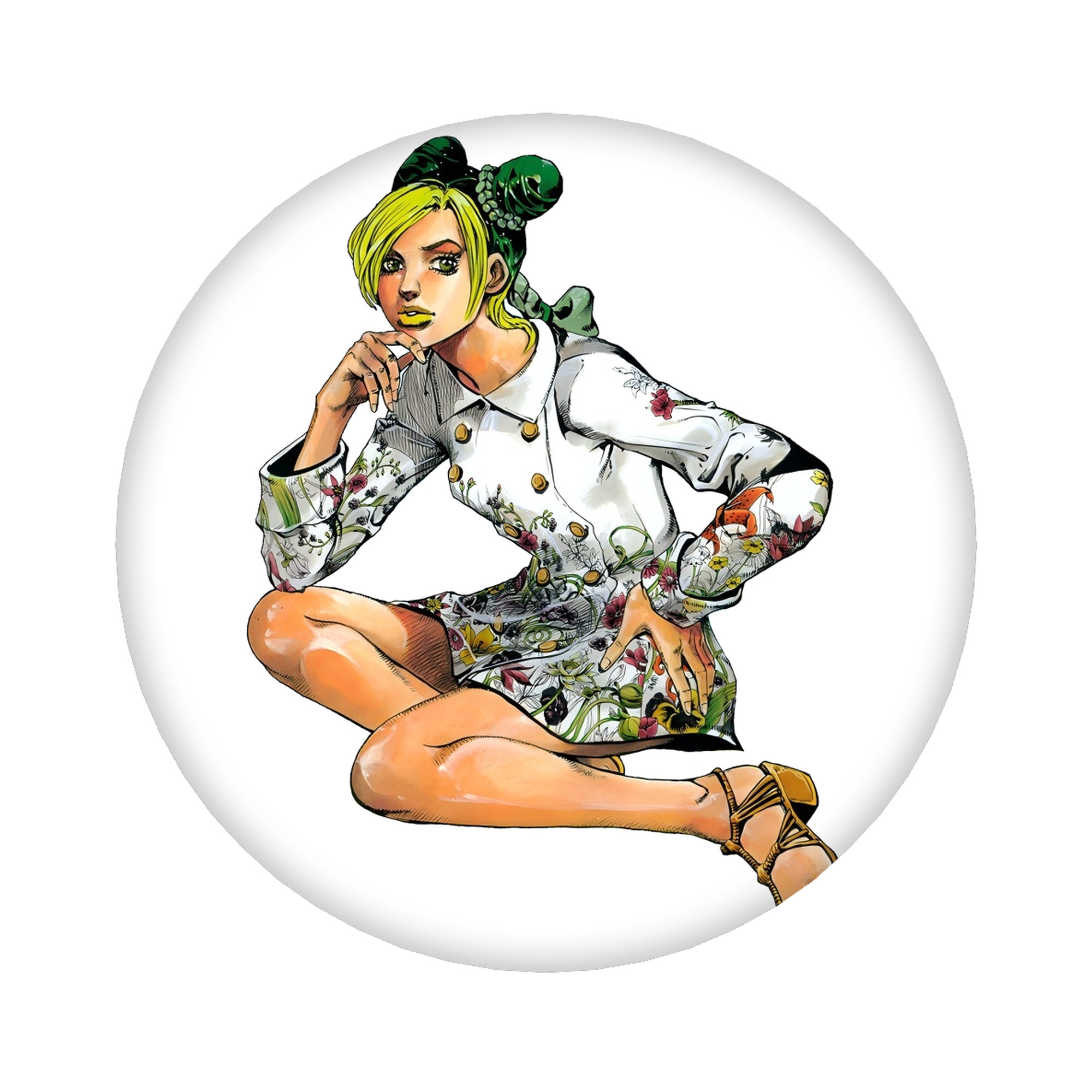 （画像用） "ジョジョの奇妙な冒険 くうじょう ジョリーン JoJo's Bizarre Adventure Jolyne Cujoh " 6cm 缶バッジ 複数セット