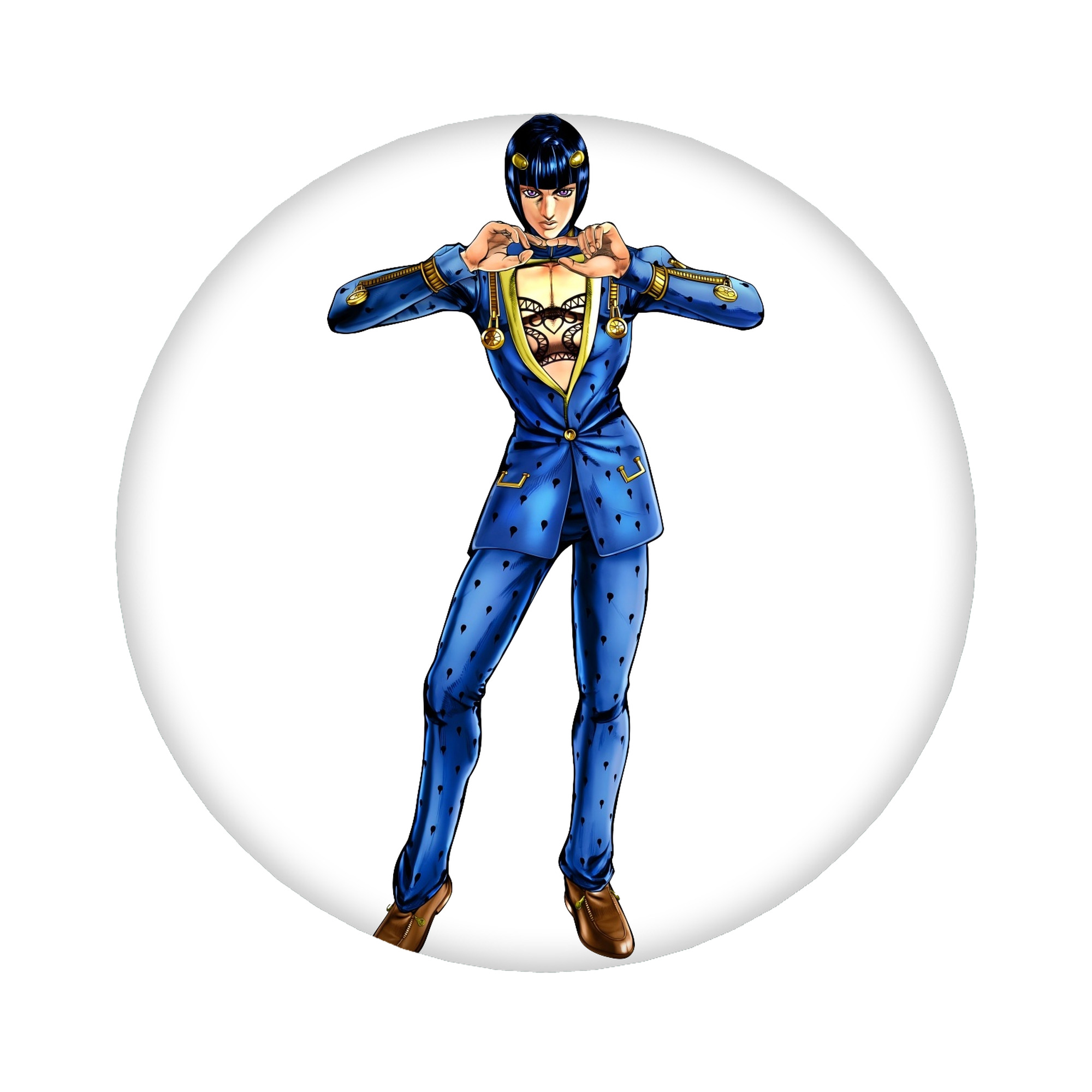 （画像用） ジョジョの奇妙な冒険 ブローノ?ブチャラティ JoJo's Bizarre Adventure Bruno Bucciarati 6cm 缶バッジ 複数セット