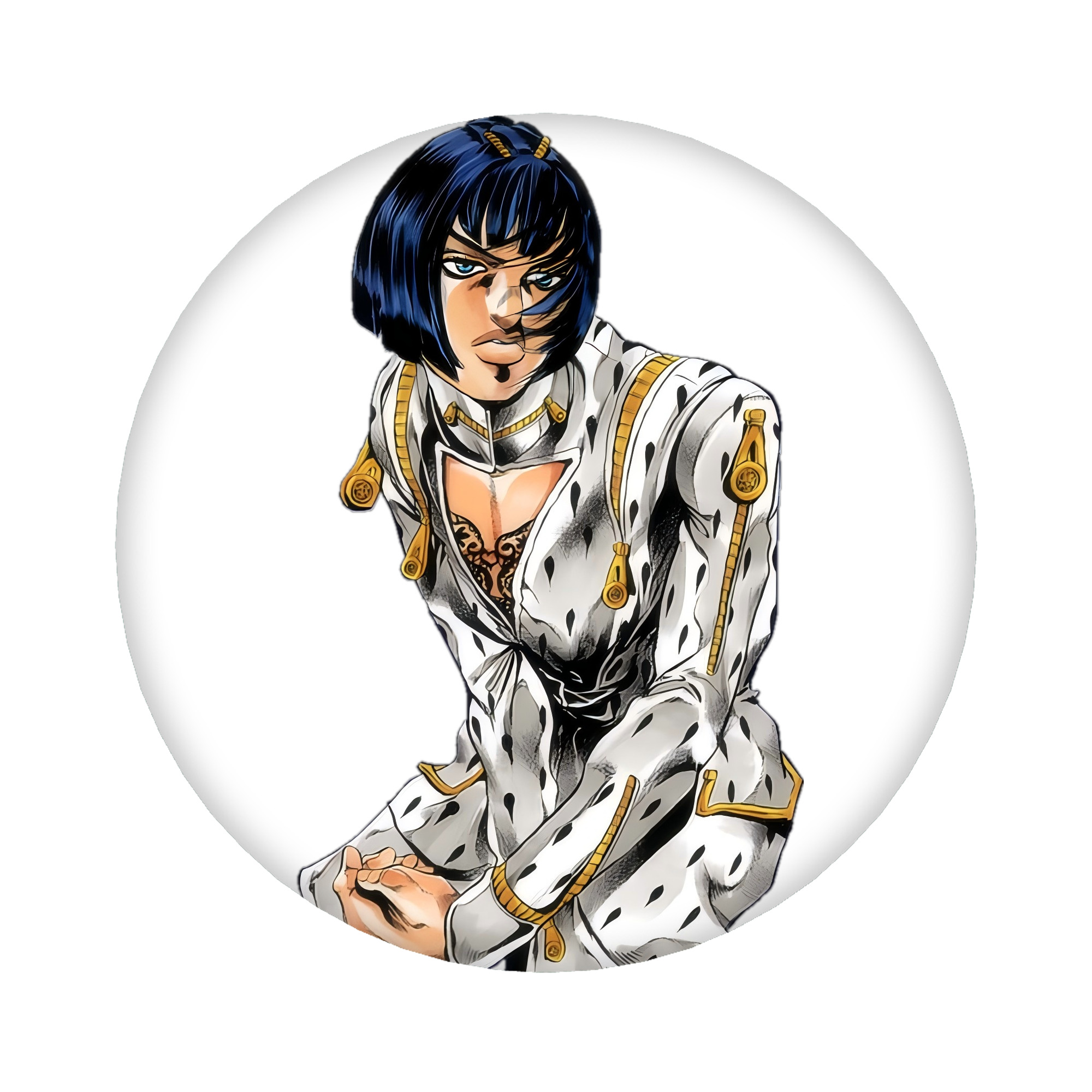 （画像用） ジョジョの奇妙な冒険 ブローノ?ブチャラティ JoJo's Bizarre Adventure Bruno Bucciarati 6cm 缶バッジ 複数セット