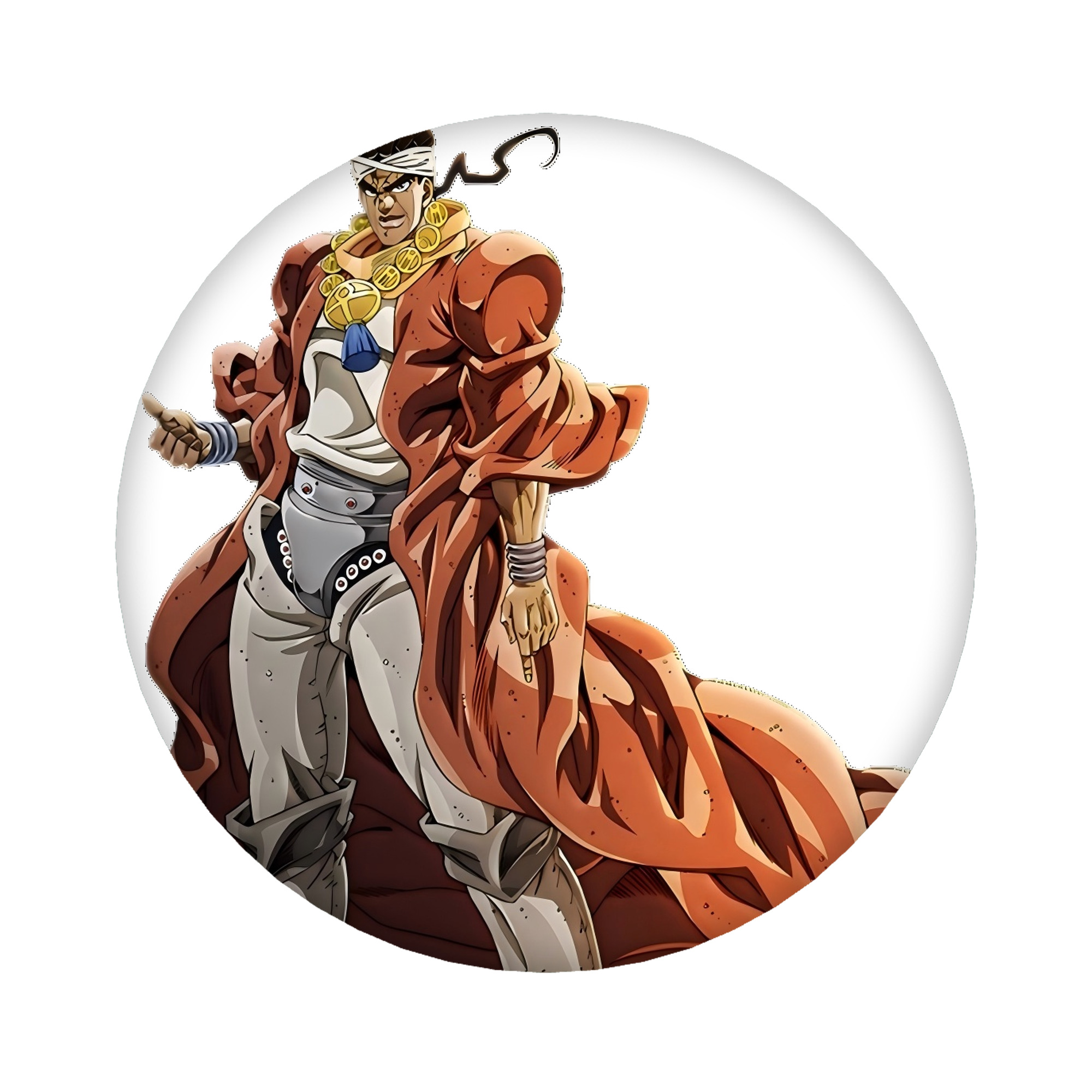 （画像用） ジョジョの奇妙な冒険 ムハンマド?アブドゥル JoJo's Bizarre Adventure Muhammad Avdol 6cm 缶バッジ 複数セット