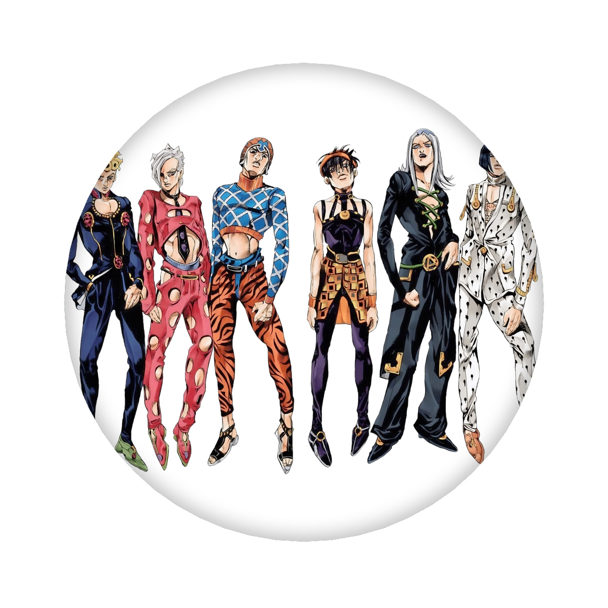 （画像用） ジョジョの奇妙な冒険 JoJo's Bizarre Adventure 6cm 缶バッジ 複数セット